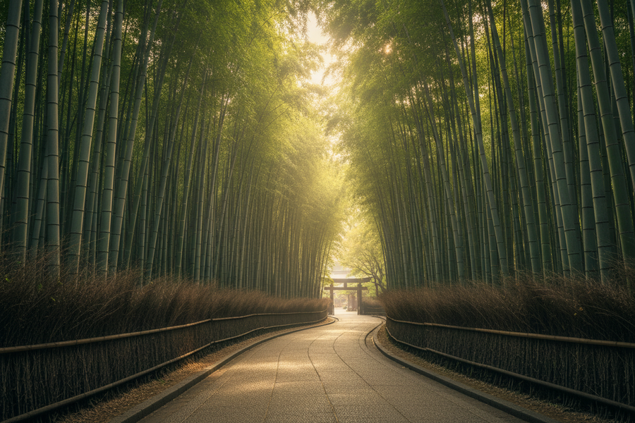 Kyoto bamboo forest Arashiyama